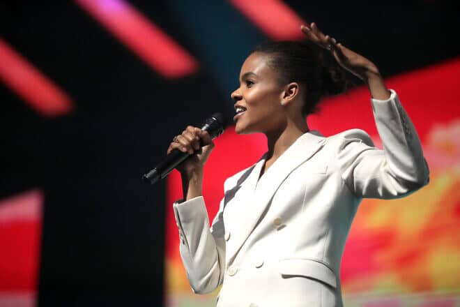 Candace Owens at the 2019 Student Action Summit hosted by Turning Point USA at the Palm Beach County Convention Center in West Palm Beach, Fla. Credit: Gage Skidmore via Wikimedia Commons.