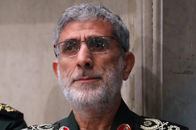 Iranian IRGC commander Esmail Ghaani pictured January 2020. Source: Wikimedia Commons.