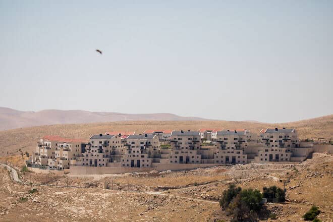 A neighborhood of the Israeli city of Ma'ale Adumim, in Judea near Jerusalem, June 28, 2020. Photo by Yonatan Sindel/Flash90.
