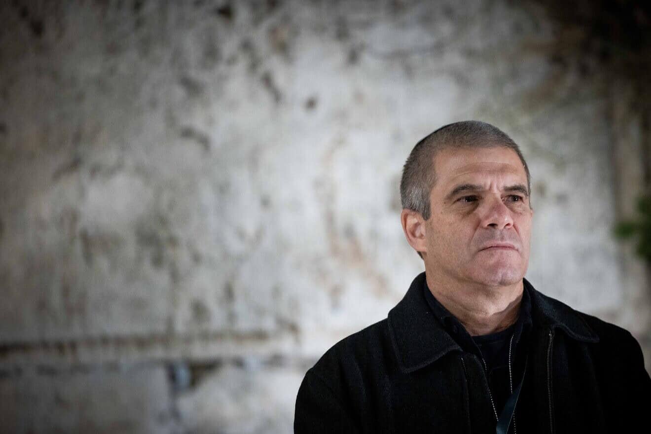 IDF Brig. Gen. (res.) Gal Hirsch, the Israeli government's point man on the hostage issue, attends a ceremony for the Jewish holiday of Chanukah at the Western Wall in Jerusalem's Old City, Dec. 7, 2023. Photo by Yonatan Sindel/Flash90.