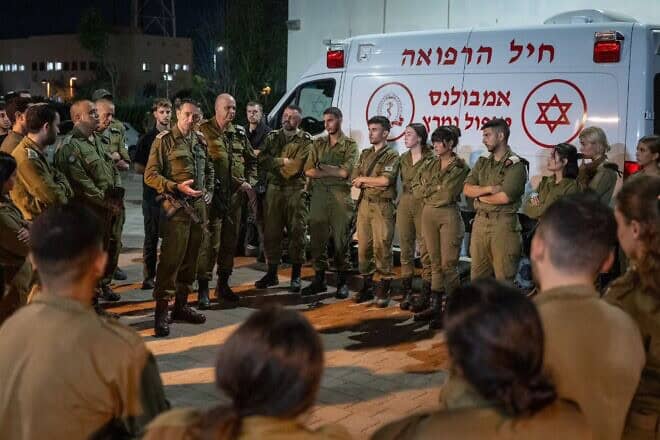 IDF Chief of Staff Lt. Gen. Herzi Halevi addressed soldiers and commanders at the Golani Brigade training base in northern Israel after a deadly Hezbollah drone strike on Oct. 13, 2024. Credit: IDF.