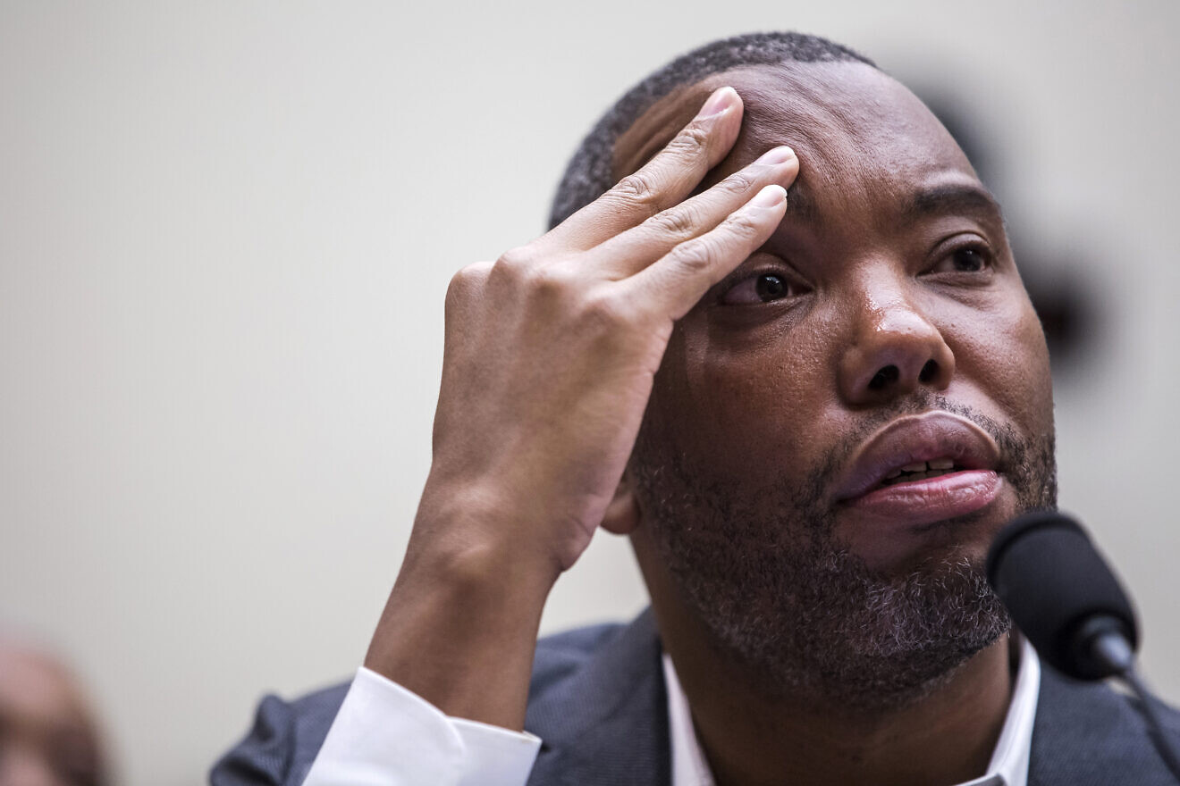 Writer Ta-Nehisi Coates testifies during a hearing on slavery reparations held by the House Judiciary Subcommittee on the Constitution, Civil Rights and Civil Liberties in Washington, D.C., on June 19, 2019. Photo by Zach Gibson/Getty Images.