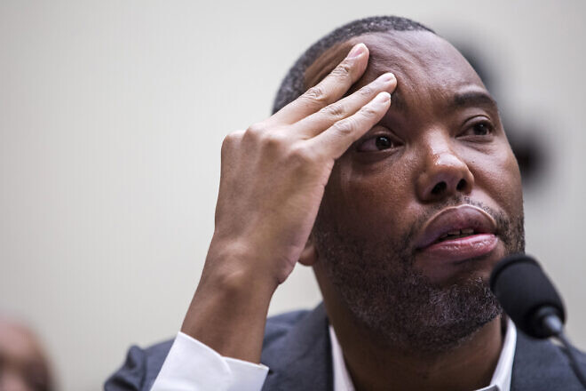 Writer Ta-Nehisi Coates testifies during a hearing on slavery reparations held by the House Judiciary Subcommittee on the Constitution, Civil Rights and Civil Liberties in Washington, D.C., on June 19, 2019. Photo by Zach Gibson/Getty Images.