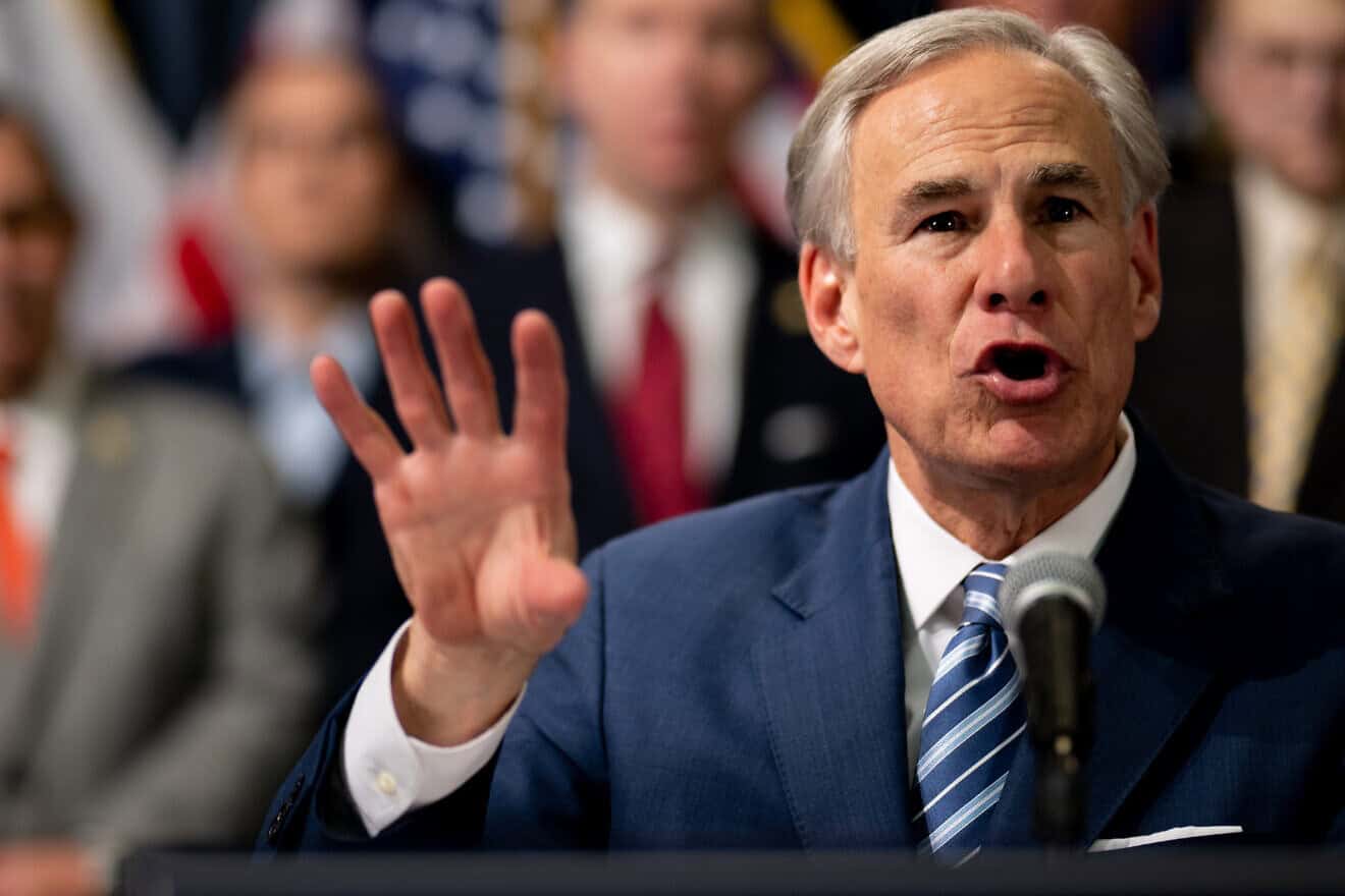 Texas Gov. Greg Abbott speaks during a news conference at the Texas State Capitol on June 8, 2023 in Austin, Texas. Photo by Brandon Bell/Getty Images.