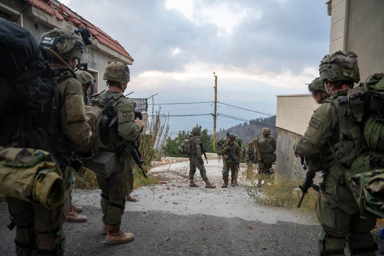 IDF troops operating against Hezbollah terrorists in Southern Lebanon, Oct. 5, 2024. Credit: Israel Defense Forces.