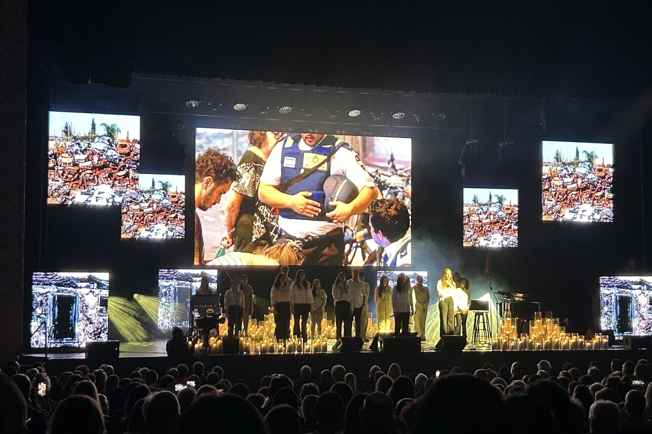 An "LA Remembers 10/7" event at the Saban Theater in Los Angeles on Oct. 7, 2024. Photo by Izzy Salant.