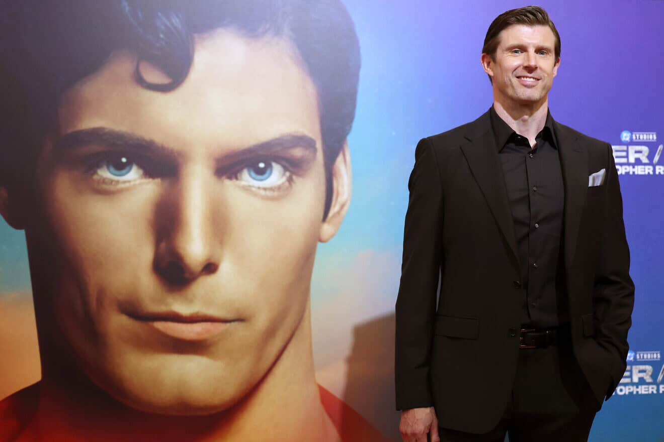 Matthew Reeve, son of the late actor Christopher Reeve, attends “Super/Man: The Christopher Reeve Story” photocall at Cinema Adriano in Rome on Oct. 10, 2024. Photo by Elisabetta A. Villa/Getty Images.