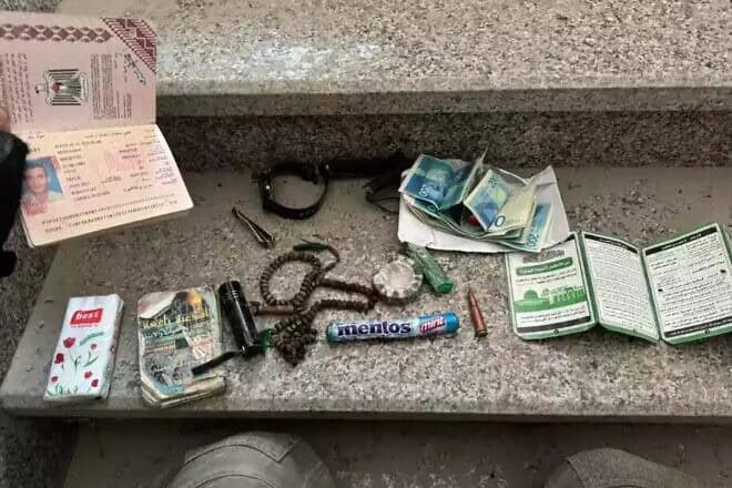 Hamas chief Yahya Sinwar's belongings when he died. Credit: IDF.