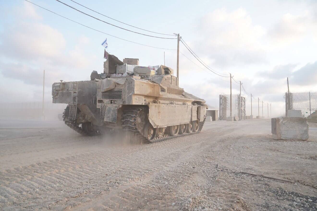 Tanks from the IDF's 162nd Division roll into the northern Gaza Strip, Oct. 5, 2024. Credit: IDF.