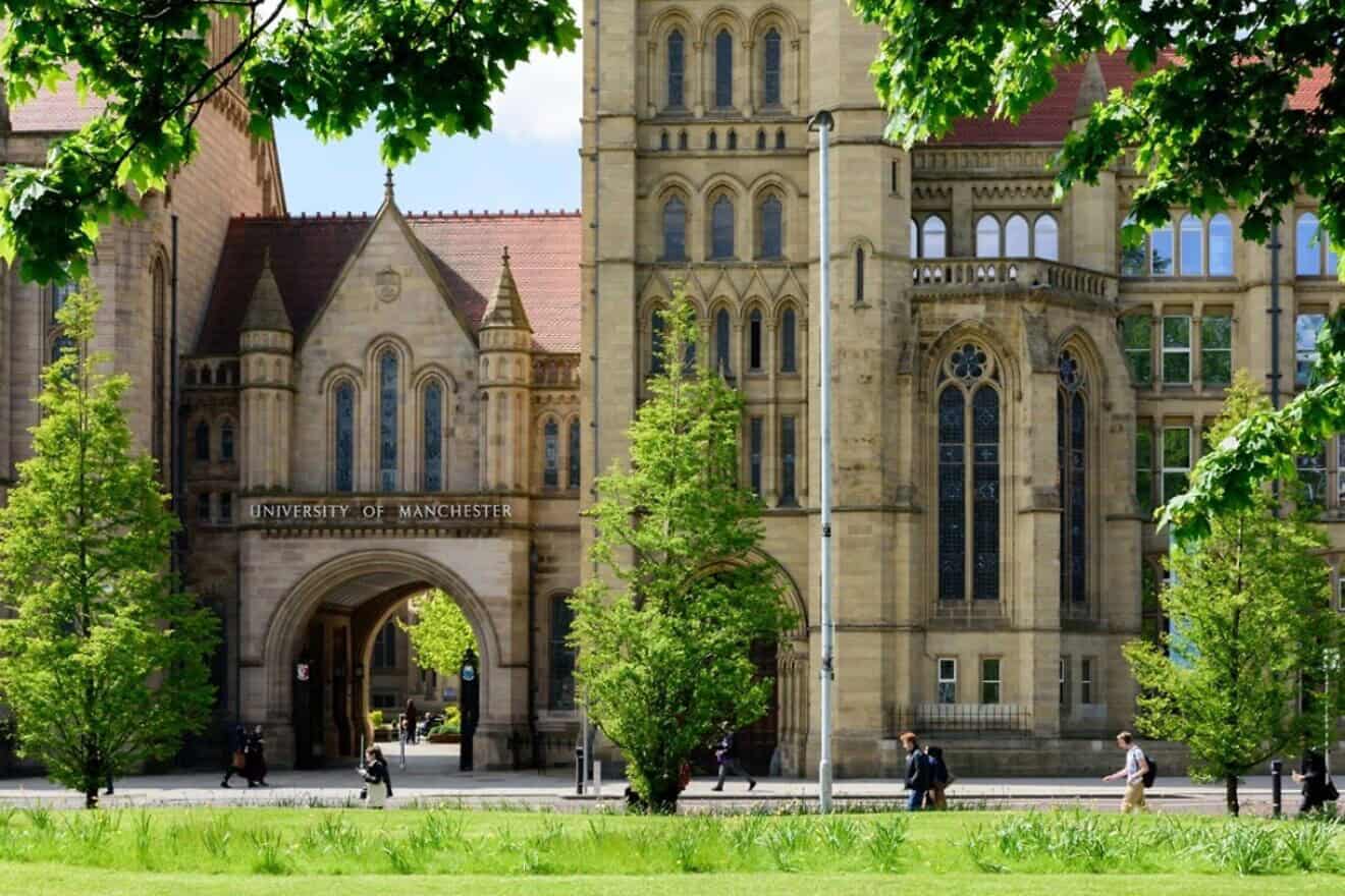 The campus of the University of Manchester. Photo courtesy of the University.