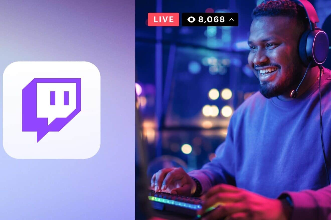 A promotional banner for Twitch. Photo by Twitch.