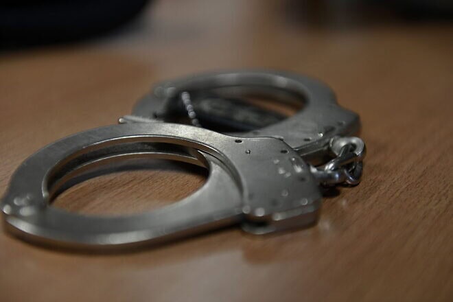 Handcuffs, Aug. 25, 2022. Illustrative photo by Nati Shohat/Flash90.