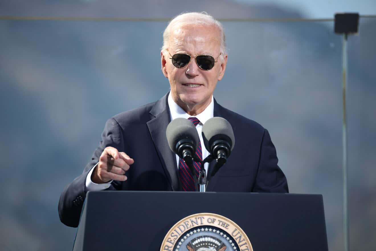 U.S. President Joe Biden speaks at the Gila Crossing Community School in Laveen, Ariz., on Oct. 25, 2024. Credit: Gage Skidmore/Creative Commons.