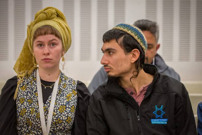 IDF Staff Sgt. (res.) Aviad Frija, suspected of killing a civilian at the scene of a terrorist attack in Jerusalem, during a hearing at the Beit Lid military court, Dec. 26, 2023. Credit: Flash90.