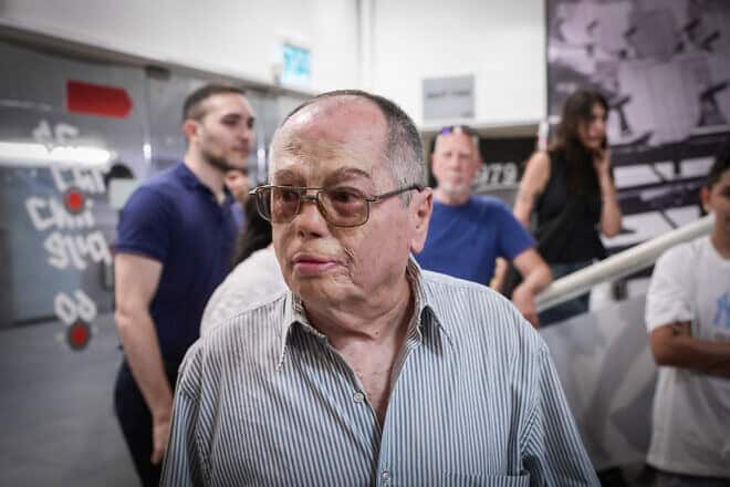 Israeli journalist Amnon Abramovich attends an emergency conference following the appointment of Yulia Shamalov-Berkovich as CEO of “News 13,” in Tel Aviv, July 14, 2024. Photo by Avshalom Sassoni/Flash90.