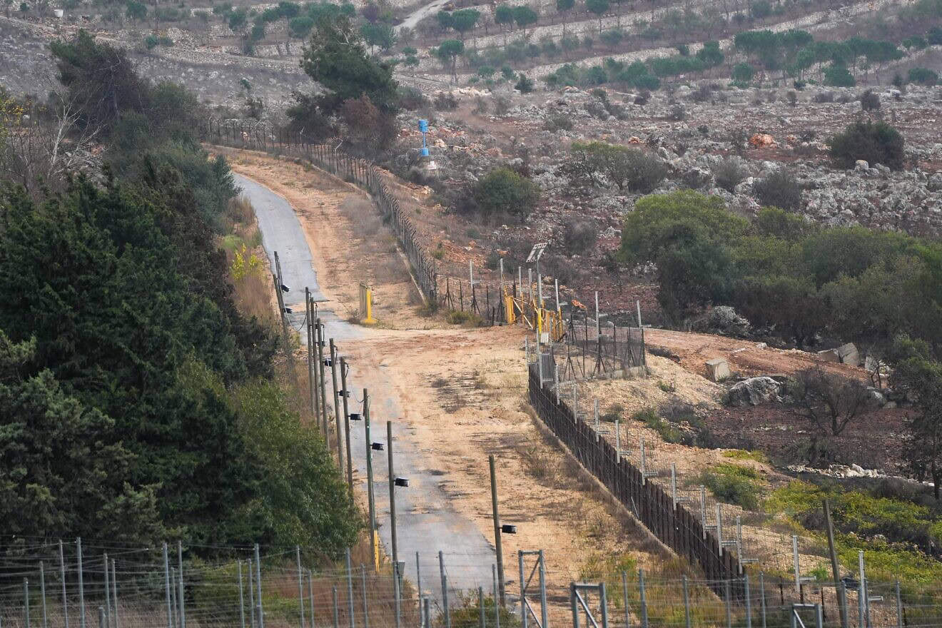 View of the Israeli border with Lebanon, Nov. 25, 2024. Photo by Ayal Margolin/Flash90.