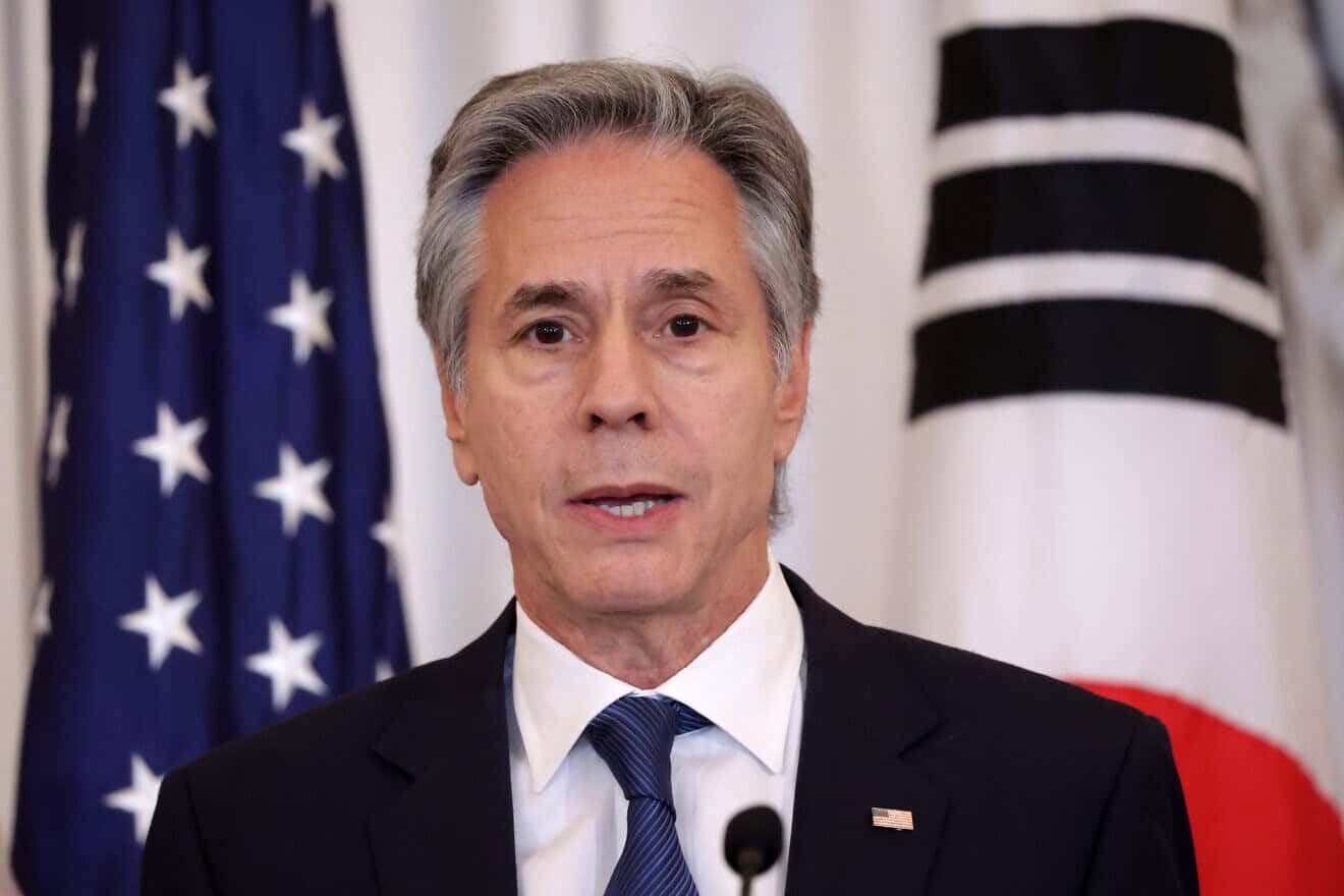 U.S. Secretary of State Antony Blinken speaks during a joint news conference at the State Department in Washington, D.C., Oct. 31, 2024. Photo by Alex Wong/Getty Images.