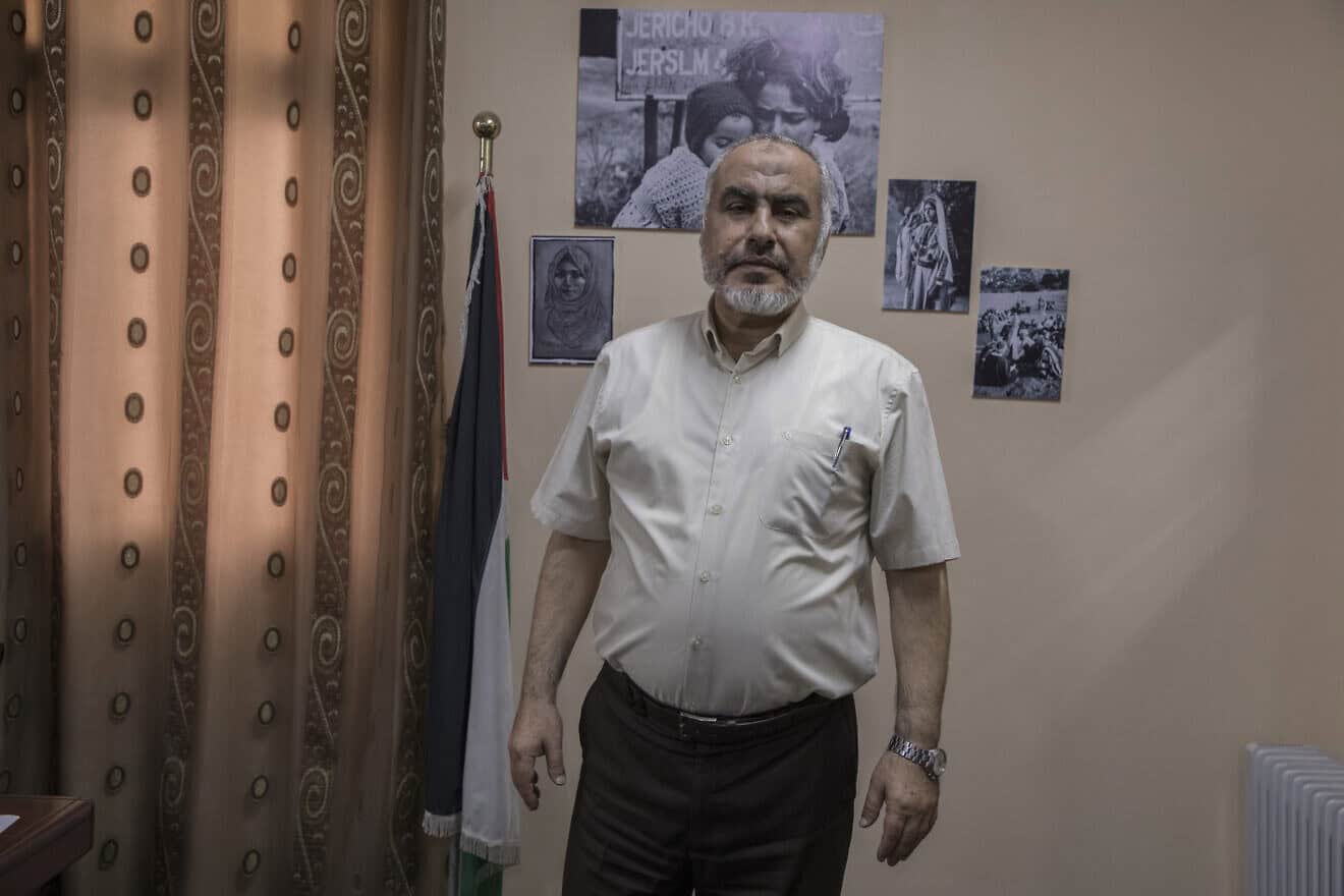 Ghazi Hamad, a spokesman for Hamas, in Gaza City, Gaza, working to broker a ceasefire after 11 days of battling Israel, May 23, 2021. Photo by Laurent Van der Stockt/Getty Images.