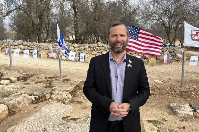 Binyamin Regional Council and Yesha Council head Israel Ganz at Shiloh, Nov. 3, 2024. Photo by Josh Hasten.