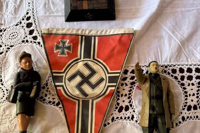 The Israel Defense Forces found Nazi-related paraphernalia in civilian homes in Southern Lebanon on Nov. 1, 2024. Credit: IDF.