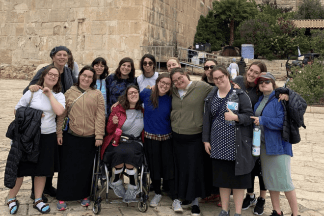 Students at Darkaynu, a study-abroad program in Israel for young adults with special needs. Credit: Courtesy.