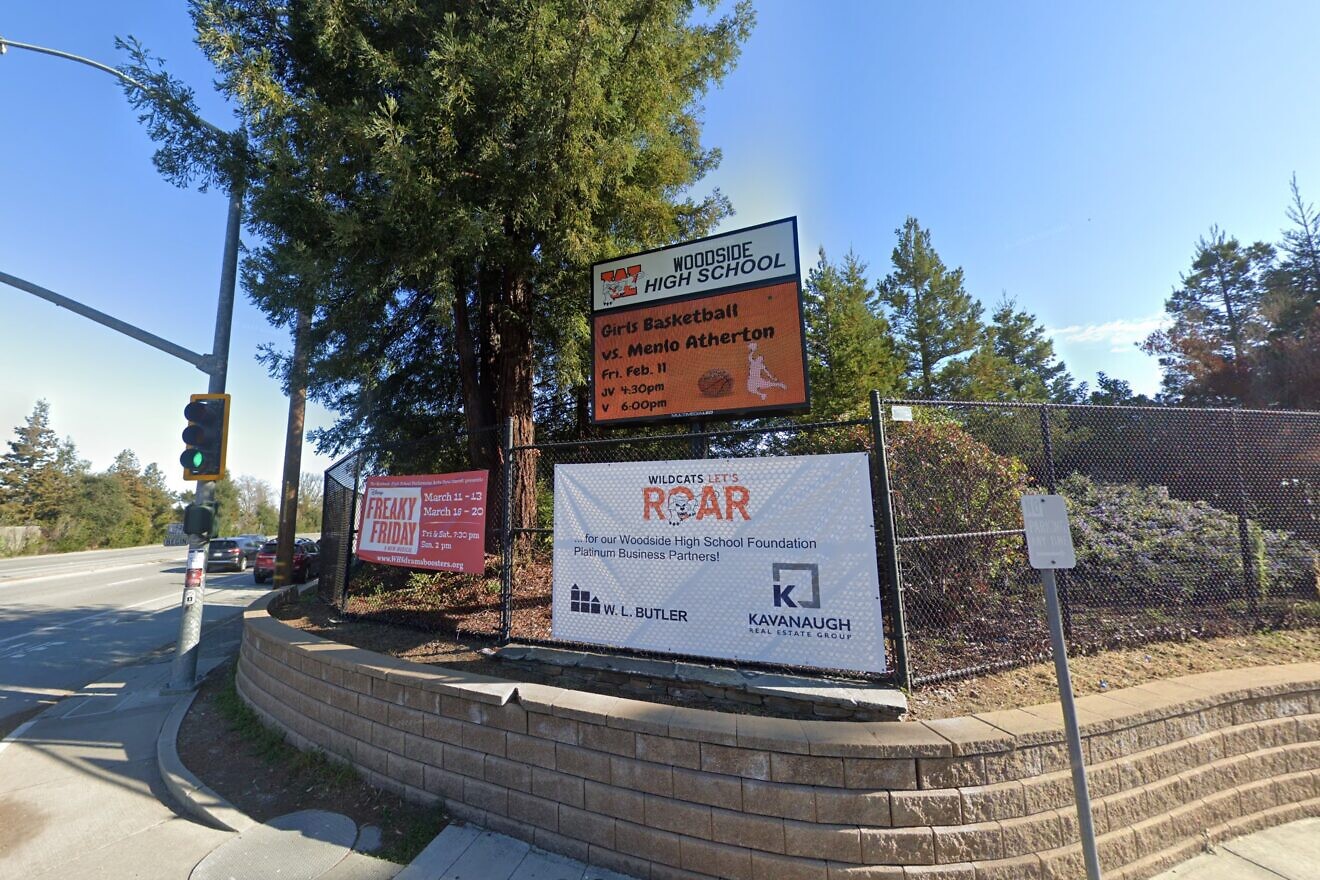 Woodside High School in California. Source: Google Street View.
