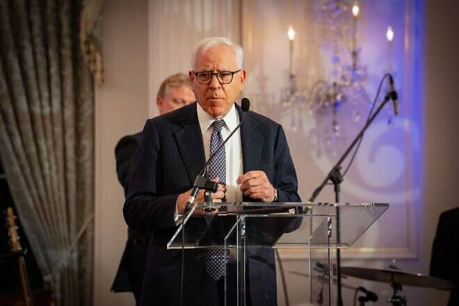 David M. Rubenstein, board chairman of The John F. Kennedy Center for the Performing Arts, delivers remarks during the Global Music Diplomacy Initiative Launch at the U.S. Department of State in Washington, D.C., on Sept. 27, 2023. Credit: U.S. Department of State/Freddie Everett via Wikimedia Commons.