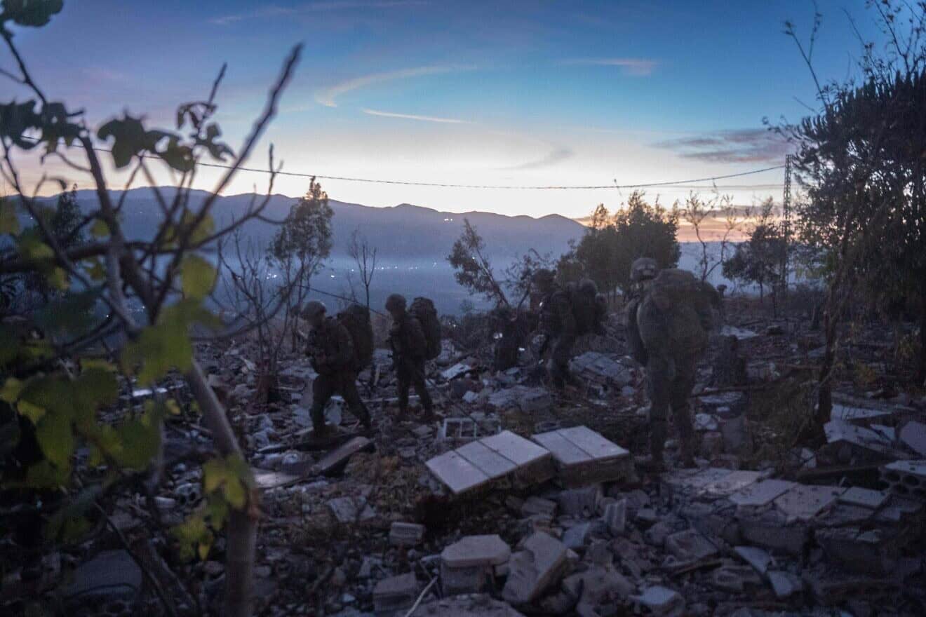 Israeli soldiers operating in Southern Lebanon. Credit: IDF.