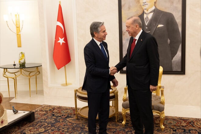 U.S. Secretary of State Antony Blinken meets with Turkish President Recep Tayyip Erdogan in Ankara, Dec. 12, 2024. Credit: Chuck Kennedy/U.S. State Department.