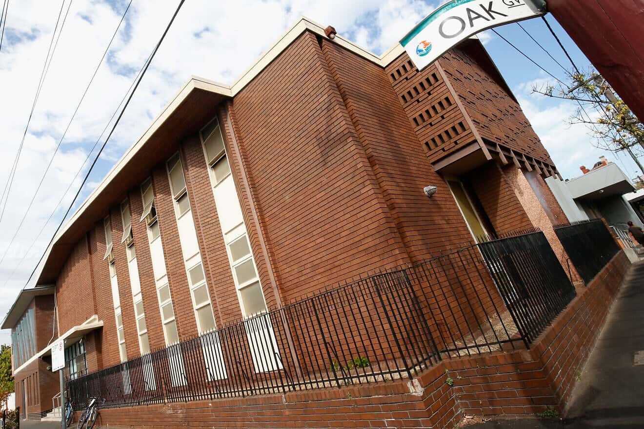 The Adass Israel Synagogue in Ripponlea in Melbourne, Australia, on April 12, 2018. The community is made up of about 200 families who live in a square-kilometer block in the Ripponlea neighborhood. Photo by Darrian Traynor/Getty Images.