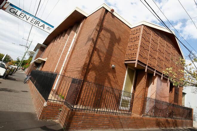 The Adass Israel Synagogue in Ripponlea in Melbourne, Australia, on April 12, 2018. The community is made up of about 200 families who live in a square-kilometer block in the Ripponlea neighborhood. Photo by Darrian Traynor/Getty Images.
