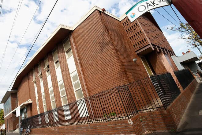 The Adass Israel Synagogue in Ripponlea in Melbourne, Australia, on April 12, 2018. The community is made up of about 200 families who live in a square-kilometer block in the Ripponlea neighborhood. Photo by Darrian Traynor/Getty Images.