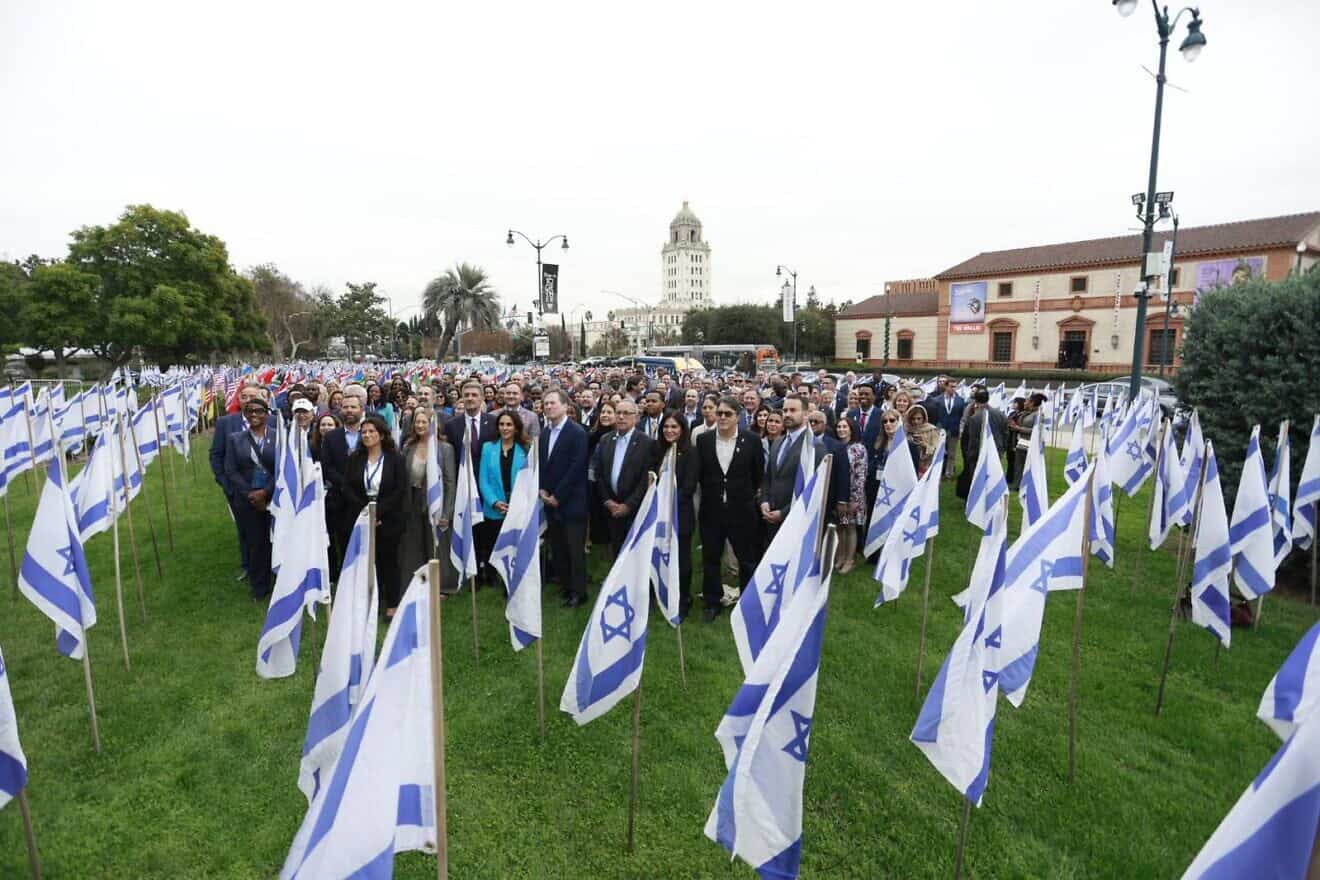 North American municipal leaders at the CAM Mayors Summit Against Antisemitism in Beverley Hills, December 2024. Credit: Royalty Creation Studios.