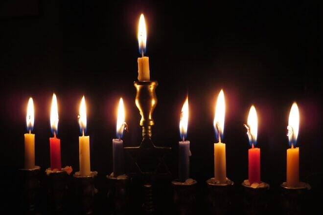 Chanukah menorah. Credit: kevindvt/Pixabay.