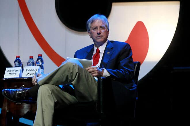 Dennis Ross, a former U.S. Mideast envoy and peace negotiator, attends the Israeli Presidential Conference at the International Conference Centre in Jerusalem on May 14, 2008. Photo by Olivier Fitoussi/Flash90.