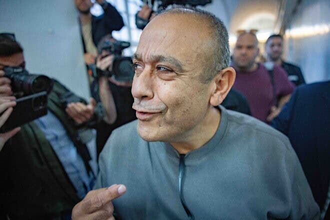 Cmdr. Avishay Muallem, head of the Central Unit of the Israel Police's Judea and Samaria District, arrives for a hearing at the Jerusalem Magistrate's Court, on Dec. 5, 2024. Photo by Chaim Goldberg/Flash90.