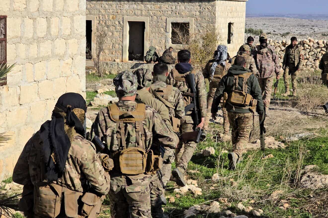 Free Syrian Army rebel soldiers in the Aleppo area on Nov. 30, 2024. Photo by Zana Halil/dia images via Getty Images.