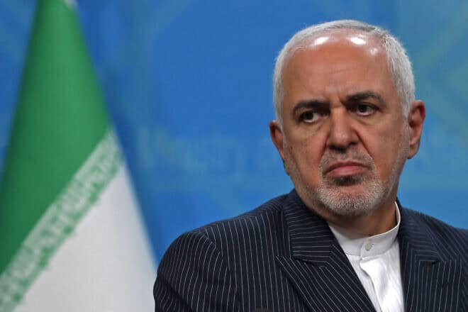 Iran's Foreign Minister Mohammad Javad Zarif looks on during a joint press conference with his Iraqi counterpart in Iraq's capital Baghdad on April 26, 2021. Photo by Ahmad al-Rubaye/AFP via Getty Images.