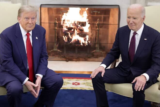 U.S. President Joe Biden meets with U.S. President-elect Donald Trump in the Oval Office of the White House on Nov. 13, 2024 in Washington, D.C Photo by Alex Wong/Getty Images.