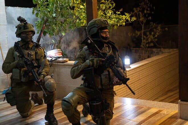 Israeli soldiers operating in Judea and Samaria, December 2024. Credit: IDF.