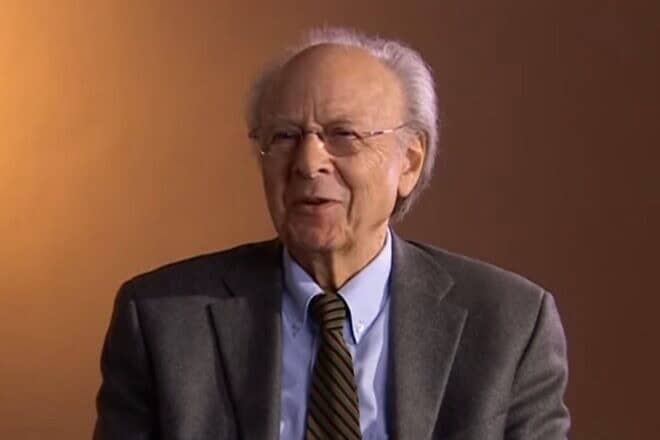 Henri Borlant speaks of his experiences in 2004. Credit: Shoah Memorial/YouTube.