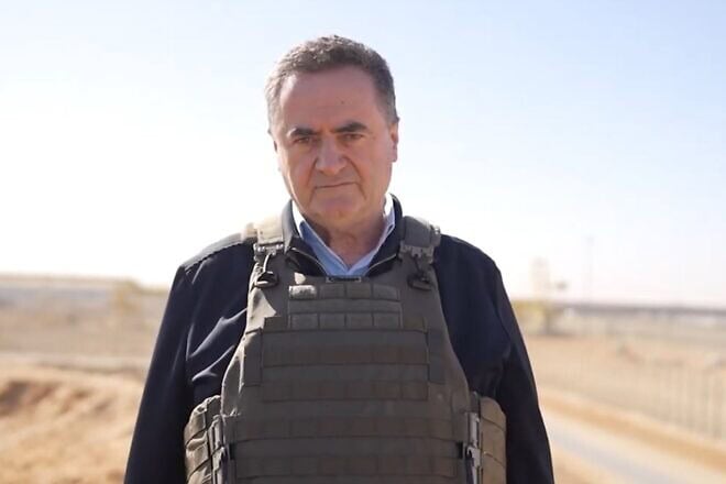 Defense Minister Israel Katz touring the Gaza Strip, Dec. 25, 2024. Credit: GPO.