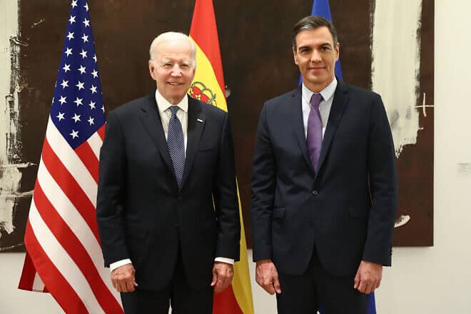 U.S. President Joe Biden and Spanish Prime Minister Pedro Sánchez in Madrid, June 28, 2024. Credit: Ministry of the Presidency, Government of Spain.