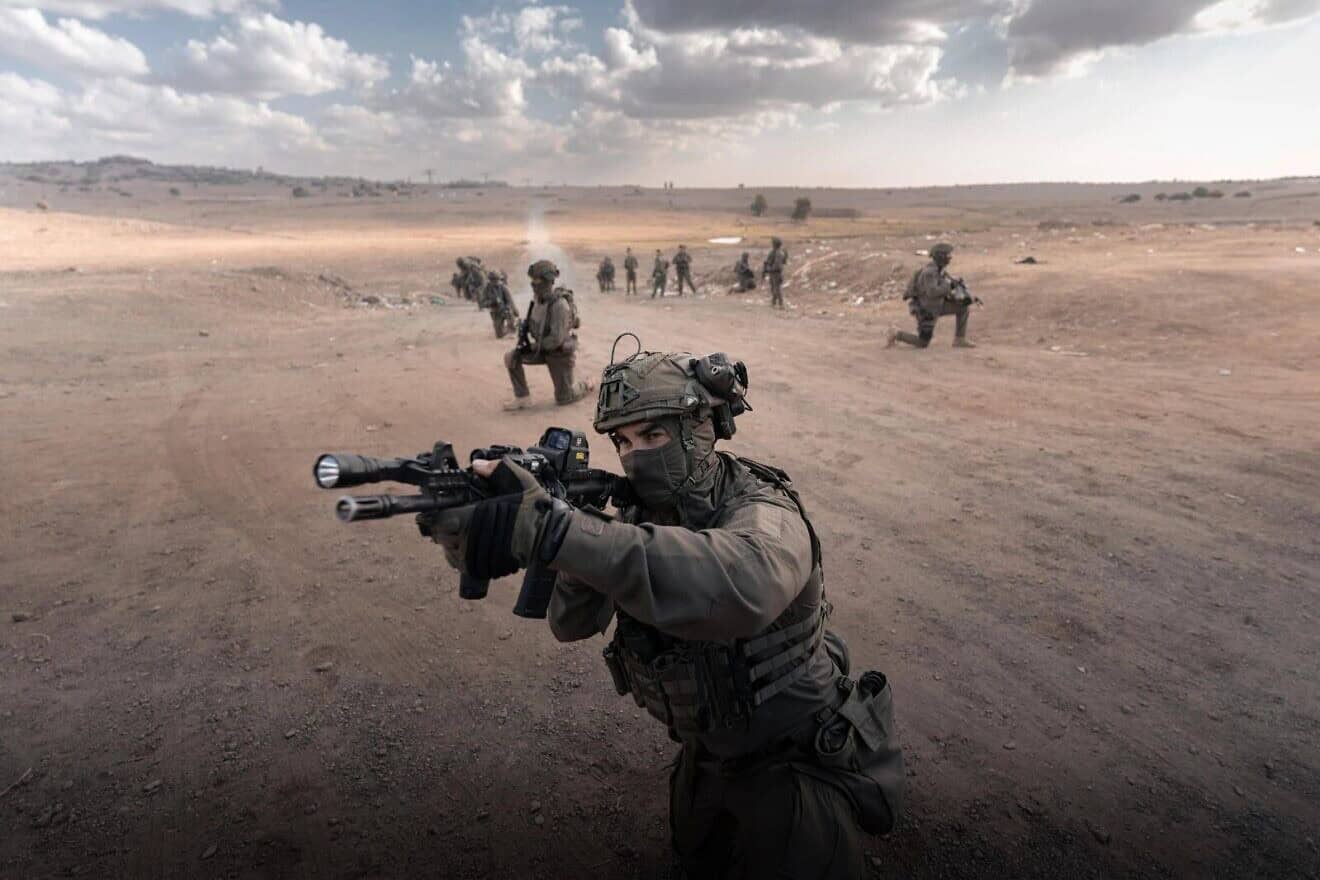 Pereh Unit fighters train on the Golan Heights. Credit: IDF.