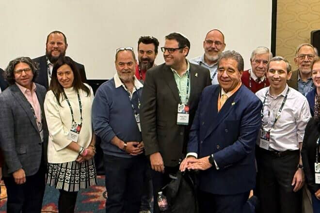 Members of the Rabbinic Summit at the Jewish National Fund-USA Global Conference with CEO Russell Robinson. Credit: Courtesy.