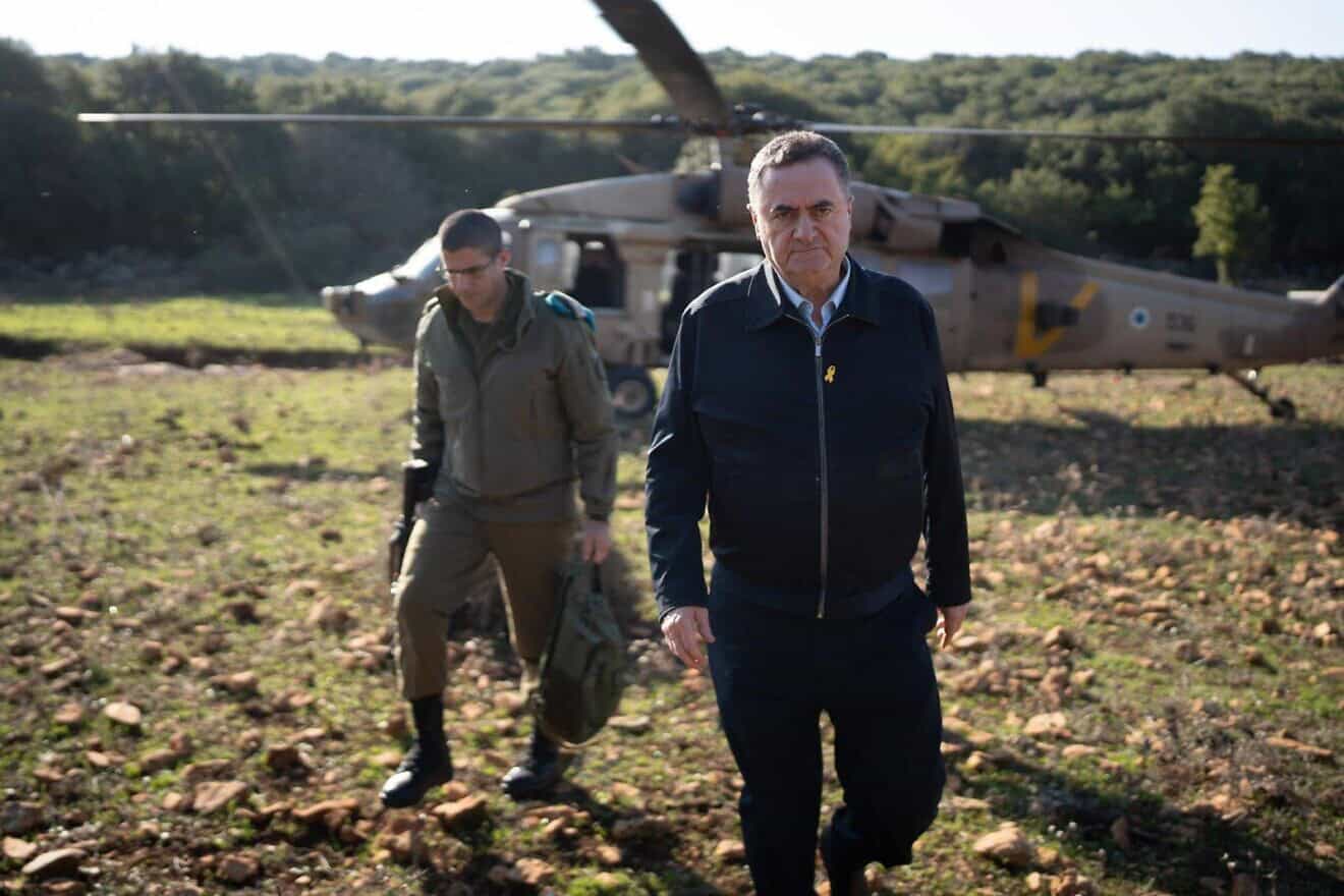 Israeli Defense Minister Israel Katz visits the northern border on Dec. 3, 2024. Photo by Elad Malka/Israel Defense Ministry.