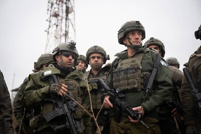 IDF Chief of Staff Lt. Gen. Herzi Halevi during a situational assessment in Southern Lebanon on Dec. 29, 2024. Credit: IDF.