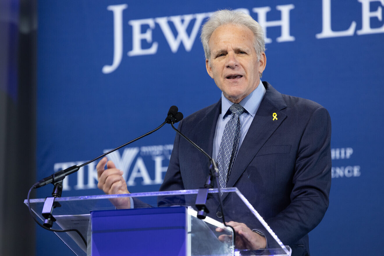 Michael Oren, former Israeli ambassador to the United States, speaks at the Tikvah Fund Jewish Leadership Conference in New York City on Dec. 8, 2024. Photo by Sean T. Smith/Simon Luethi via Tikvah Fund.