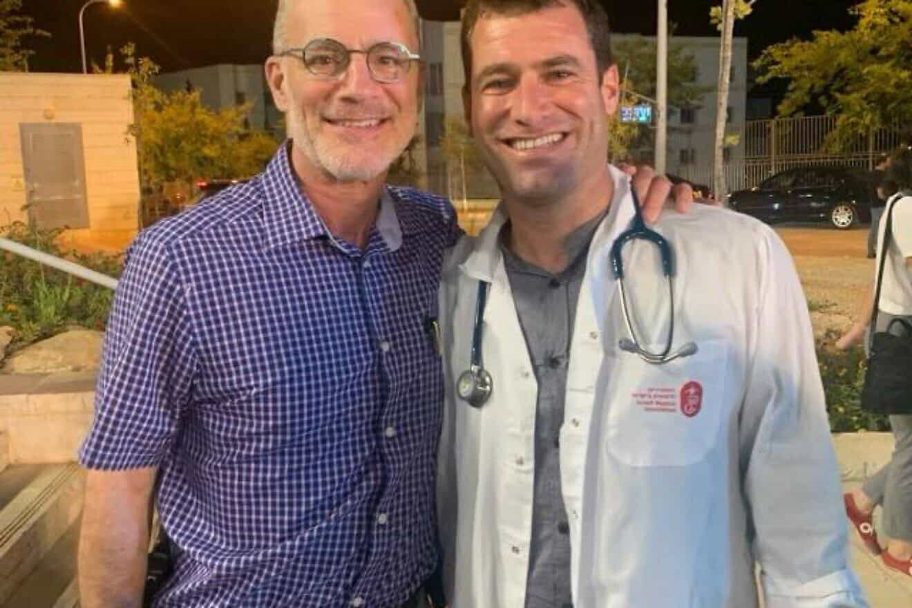 The newly named Israel Ambassador to the United States Dr. Yechiel Leiter and his son, Moshe Yedidyah, who was killed last year while fighting in Gaza. Credit: Courtesy of the Leiter family.