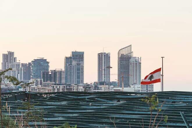 Destroyed buildings in an urban area of Beirut in 2020. Credit: Jo Kassis/Pexels.